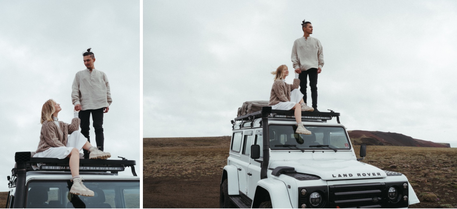 Cliffside Iceland Engagement