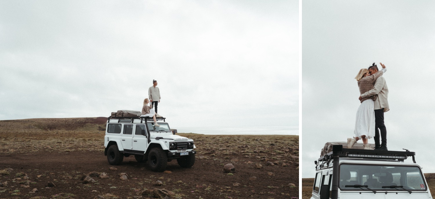 Cliffside Iceland Engagement