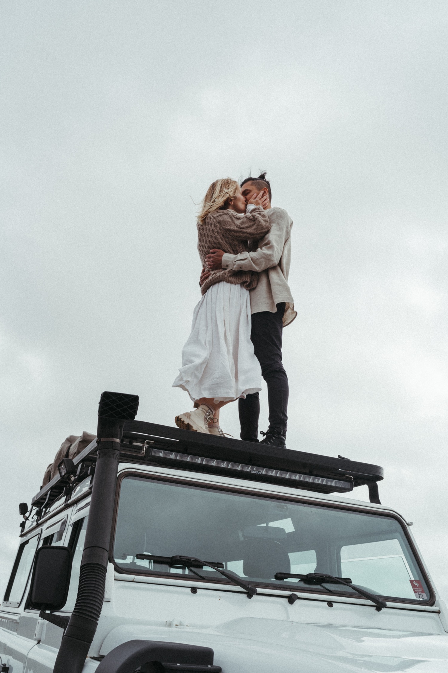 Cliffside Iceland Engagement