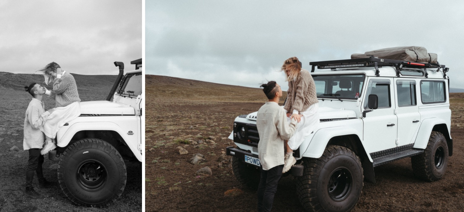 Cliffside Iceland Engagement